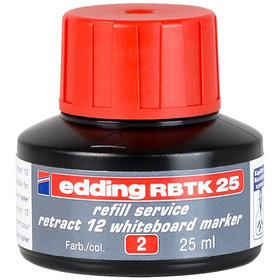 edding - RBTK 25 Nachfülltinte retract 12 Whiteboardmarker rot