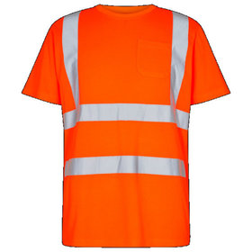 Engel - Safety T-Shirt mit Brusttasche 9541-151, Warnorange, Größe 6XL