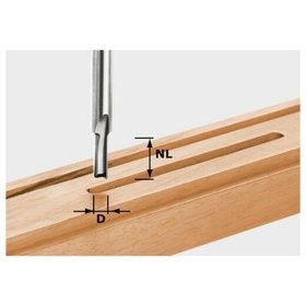 Festool - Nutfräser Schaft-ø8mm HW ø3 x 6mm