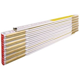 STABILA® - Holz-Gliedermaßstab Type 617/11,3m weiß/gelb