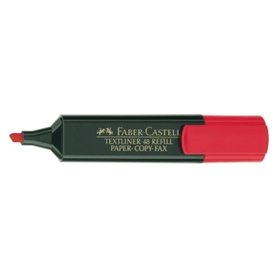 Faber-Castell - Textmarker TEXTLINER 48 154821 1-5mm rot