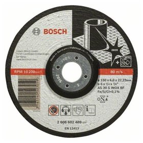 Bosch - Schruppscheibe gekröpft Expert for Inox AS 30 S INOX BF, 150 x 22,23 x 6mm (2608602489)