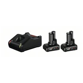 Bosch - Akku Starter-Set: 2 x GBA 12 Volt, 6.0 Ah und GAL 12V-40 (1600A01B20)