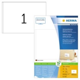 HERMA - Adressetikett 8690 148,5 x 205mm weiß 400 Stück/Packung