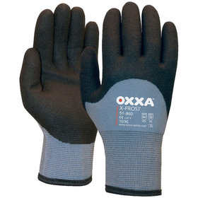 OXXA® - Handschuh X-Frost, grau/schwarz, Größe 9