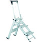 ZARGES - Treppe 3 Stufen, Stufenbreite 360mm, klappbar, Stufe T 205mm