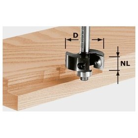 Festool - Wendeplatten-Falzfräser Schaft-ø8mm D38/12