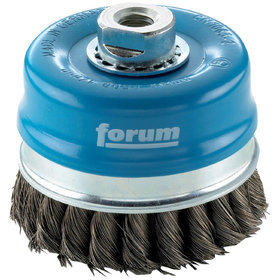 forum® - Topfbürste Stahl.M14 80x0,80mm gezopft