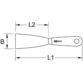 KSTOOLS® - BERYLLIUMplus Schaberspachtel biegsam 75mm