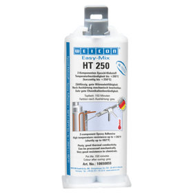 WEICON® - Easy-Mix HT 250 | Epoxid-Klebstoff hochtemperaturbeständig bis 250°C | 50 ml | hellgrau