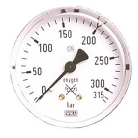 ELMAG - Flaschendruckmanometer (Sauerstoff) für Druckregler zu Stahlflasche ø63mm
