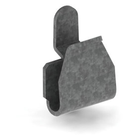 META® - Fachbodentr. für Stahlfachboden 25mm verzinkt schwarz Stahl Steckregal