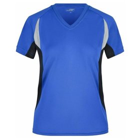 James & Nicholson - Topcool® Laufshirt Damen JN390, königs-blau/schwarz, Größe S
