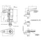 HALDER - Aufsitzspanner, schwenkbar, Größe 40/mit Exzenterspannhebel | d1=40 mm | 23310.0055