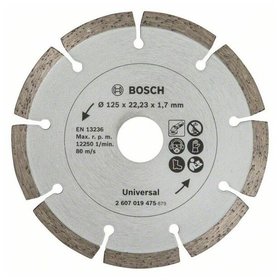 Bosch - Diamanttrennscheibe für Baumaterial, Durchmesser: 125mm (2607019475)