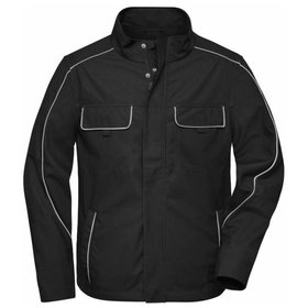 James & Nicholson - Workwear Softshelljacke Light JN882, schwarz, Größe M