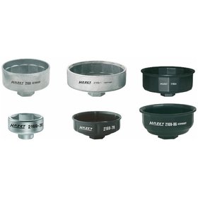 HAZET - Ölfilter-Schlüssel-Satz 2169/6, 1/2"+3/8", 6-teilig