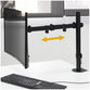 Emuca - Kipp- und drehbare 360​° -Monitorständer für Tisch, Einfach, Schwarz, Stahl, 1 St.