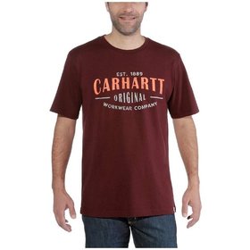 carhartt® - Herren T-Shirt WORKWEAR GRAPHIC S/S T-SHIRT, port, Größe XS
