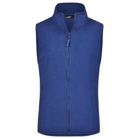 James & Nicholson - Damen Microfleece Weste JN048, königs-blau, Größe S