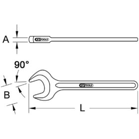 KSTOOLS® - BRONZEplus Zugmaulschlüssel 90°, 13/16"