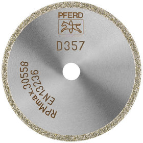 PFERD - Diamant-Trennscheibe D1A1R 50x2,0x6,0mm D357 (grob) durchgängiger Belag für GFK/CFK
