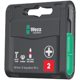 Wera® - Bit-Box 15 Impaktor PH2x 25mm 15er Box