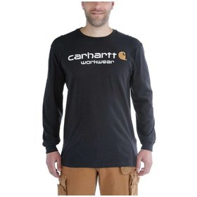 carhartt® - Herren Langarmshirt MADDOCK CORE LOGO T-SHIRT L/S, schwarz, Größe XS