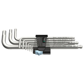 Wera® - Winkelschlüssel-Satz 3950/9 PKL, Edelstahl, Hex-plus®/Kugelkopf, 9-teilig