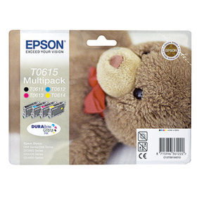 EPSON® - Tintenpatrone C13T06154010 T0615 sw/c/m/y 4er-Pack