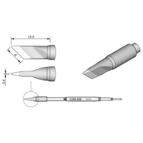 JBC - Lötspitze Serie C245 Klingenform, C245939/6,0 x 0,4mm, gerade