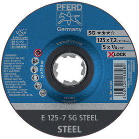 PFERD - Schruppscheibe SG X-LOCK125 x 7,0mm STEEL