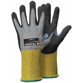 TEGERA® - Schnitt-Handschuhe TEGERA Infinity 8811, Kat. II, gelb/schwarz, Gr. 5