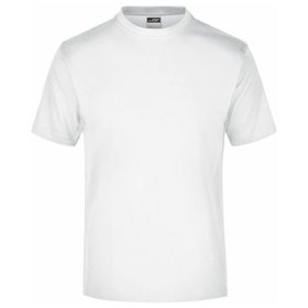 James & Nicholson - T-Shirt Rundhals JN001, weiß, Größe XL
