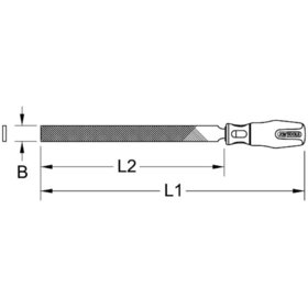 KSTOOLS® - BERYLLIUMplus Flachfeile Hieb 3