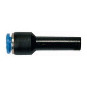 RIEGLER® - Steck-Reduzierstück KS/MS vernickelt Blaue Serie Stecknippel 6mm Schlauch 4mm