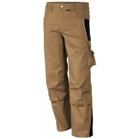 qualitex® - Bundhose "PRO" khaki/schwarz, Größe 58