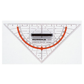 RUMOLD - Geometriedreieck 1046 16cm Plexiglas transparent