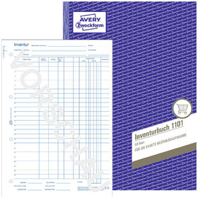 AVERY™ Zweckform - 1101 Inventurbuch, A4, 50 Originale, 50 Blatt