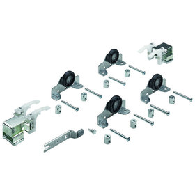 HETTICH - MB-Schiebetürbeschläge-Set,TopLine 1,45076, 2-T.,für einliegende Türen,50kg