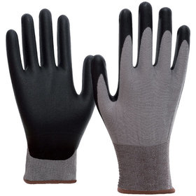 NITRAS® - Handschuh SKIN CLEAN, grau/schwarz, Größe 10