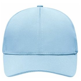 James & Nicholson - 6 Panel Sport Mesh Cap MB6214, hellblau, Einheitsgröße