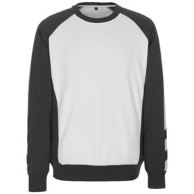 MASCOT® - Sweatshirt Witten 50570-962, weiß/dunkelanthrazit, Größe S