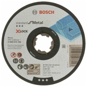 Bosch - X-LOCK Standard for Metal Trennscheibe gerade, 125 mm (2608619782)