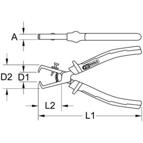 KSTOOLS® - ULTIMATEplus Abisolierzange, 180mm