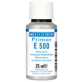 WEICON® - Primer E 500 | Haftvermittler für nichtsaugende Metalloberflächen, speziell für Silikone | 25 ml