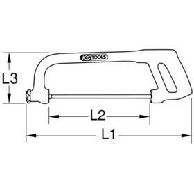 KSTOOLS® - Metallbügelsäge mit Schutzisolierung, 275mm