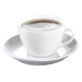 Esmeyer® - Cappuccinotasse Bistro 52 433-213 weiß 6er-Pack +Untertasse