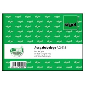 sigel® - Ausgabebeleg AG615 DIN A6 quer 50 Blatt