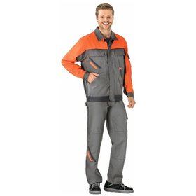 Planam - Bundjacke 2410 zink/orange/schiefer, Größe 50